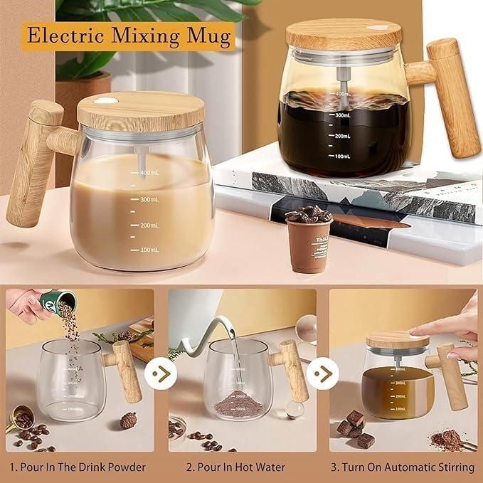 Self Stirring Electric Mixing Cup - Coffee Mug